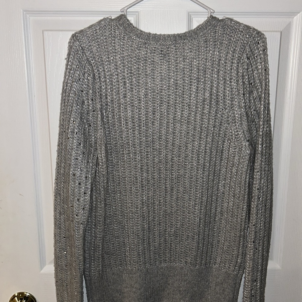 Gray Sweater with Rhinestones - Picture 4 of 4